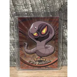 Pokemon Topps 1999 Arbok #24 TV Animation Series Black Logo Holo Ex - Image 1