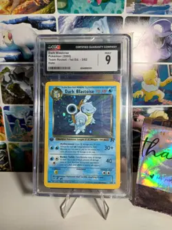 2000 Pokemon Team Rocket 1st Edition Holo Dark Blastoise #3 CGC 9 MINT - Image 2