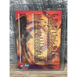 2000 Topps Pokemon Series 2 CHECK LIST Rainbow Foil TV Animation - Image 2