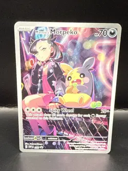 Pokemon TCG Marnie's Morpeko SVP 206 Rival Battle Deck Black Star Promo A - Image 2