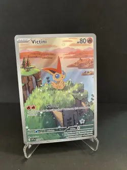 Victini Promo Illustration Rare SVP208 Pokemon Black Bolt White Flare Promo NM - Image 2