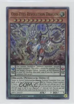 Odd-Eyes Revolution Dragon 1st Ed. YuGiOh Tin of Ancient Battles #MP21-EN157 - Image 1