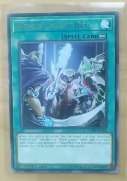 Yu-Gi-Oh! World Legacy Key MP18-EN206 2018 Mega-Tins Rare 1st Edition Card - Image 1