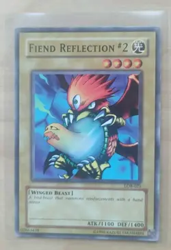 Yu-Gi-Oh! Fiend Reflection #2 LOB-021 Common Unlimited Edition Card - Image 1