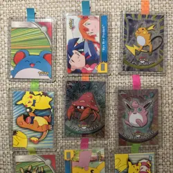 Vintage 1999 Pokemon Topps Card Lot 9 Cards Raichu Pikachu Foils Episodes - Image 2