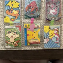 Vintage 1999 Pokemon Topps Card Lot 9 Cards Raichu Pikachu Foils Episodes - Image 3