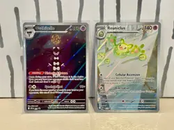 Pokemon Black Bolt And White Flare Promo Card Gothitelle 211 and Reuniclus 212 - Image 1