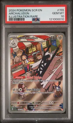 PSA 10 GEM MINT Archaludon Illustration Rare 155/142 Stellar Crown Pokemon Card - Image 1