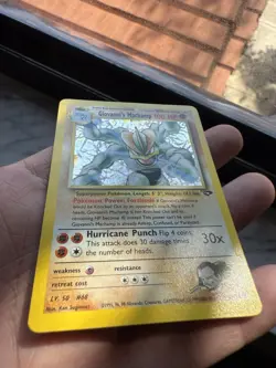 Pokemon TCG Giovanni's Machamp Holo Unlimited Rare Card Gym Challenge CLEAN - Image 5