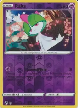 Ralts #67 2022 Sword & Shield - Silver Tempest Reverse Holo Pokemon Card - Image 1