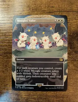 Moogles' Valor (Borderless) R 0326 Mtg Final Fantasy Non Foil - Image 1