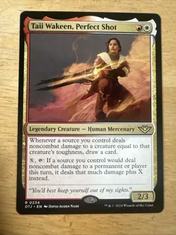 x1 Taii Wakeen, Perfect Shot OTJ MTG 234 RARE M/NM 1x - Image 1