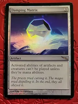 MTG Damping Matrix FOIL x1 LP ~Mirrodin (Magic the Gathering)*Free Shipping* - Image 1