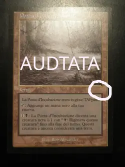 mtg magic MISPRINT no edition symbol Spawning Pool ITALIAN pozza d'incubazione - Image 1