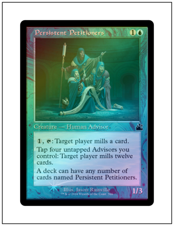 1x Persistent Petitioners, Retro Frame Foil, Ravnica Remastered, Magic MTG NM - Image 1