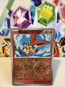 Victini 012/086 Reverse Holo Rare - Pokemon TCG Black Bolt - NM - Image 1