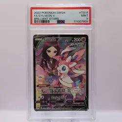 Pokemon TCG - Sylveon V TG14/TG30 Brilliant Stars Trainer Gallery - PSA 9 MINT - Image 2