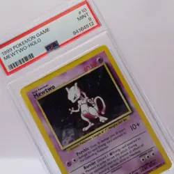 Pokemon TCG - Mewtwo 10/102 Base Set Holo Rare - PSA 9 MINT - Image 1
