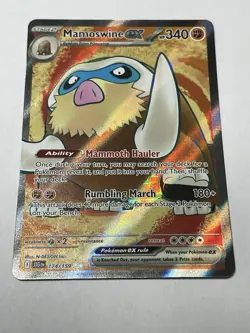 Pokemon Mamoswine ex 174/159 Journey Together Ultra Rare Full Art Holo NM - Image 1