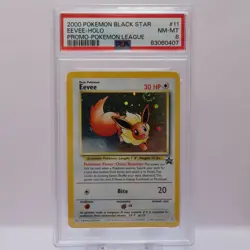 Pokemon TCG - Eevee 11 Wizards Black Star Promo - PSA 8 NM/MT - Image 2