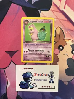 Carte Pokemon Rare Team Rocket Flagadoss Obscur 29/82 Francais Edition 1 Ed1 - Image 1