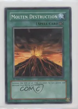 Molten Destruction 1st Ed. YuGiOh Blaze of Structure Deck #SD3-EN016 2005 - Image 1