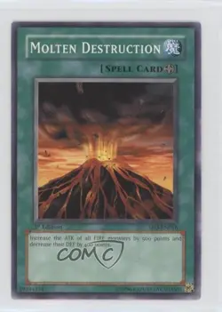 Molten Destruction 1st Ed. YuGiOh Blaze of Structure Deck #SD3-EN016 2005 - Image 1