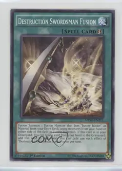 Destruction Swordsman Fusion 1st Ed. YuGiOh Mega-Tin Mega Pack #MP16-EN215 - Image 1