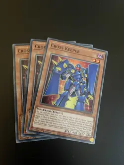 [PLAYSET] YuGiOh 3x Cross Keeper POTE-EN002 Common 1st Edition - Image 1