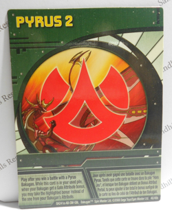 Bakugan Card - Pyrus 2 - Green Ability Card - BA241 - 46/48b - 2008 - Image 1