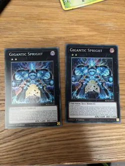 YU-GI-OH CARD BLTR-EN091 GIGANTIC SPRIGHT SECRET RARE Pack Fresh x2 - Image 1