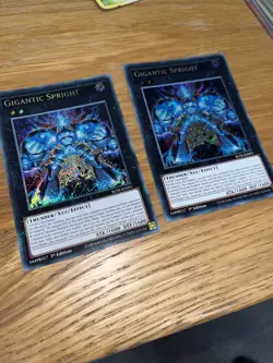 YU-GI-OH CARD BLTR-EN091 GIGANTIC SPRIGHT SECRET RARE Pack Fresh x2 - Image 3
