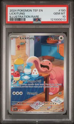 PSA 10 GEM MINT Lickitung Temporal Forces 180/162 Illustration Rare Pokemon Card - Image 1