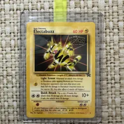 VINTAGE POKEMON BLACK STAR PROMO CARD - #2 ELECTABUZZ (WB MOVIE STAMP) WOTC NM - Image 1