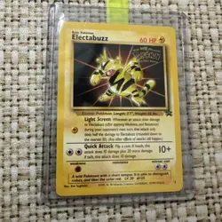VINTAGE POKEMON BLACK STAR PROMO CARD - #2 ELECTABUZZ (WB MOVIE STAMP) WOTC NM - Image 2