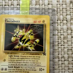 VINTAGE POKEMON BLACK STAR PROMO CARD - #2 ELECTABUZZ (WB MOVIE STAMP) WOTC NM - Image 4