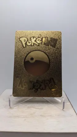 Nintendo Pokemon Shiny Charizard Vmax HP330 Gold Foil Metal Fan Art Card #43 - Image 2