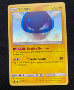 Pokemon Card Voltorb Sv13/sv94 Hidden Fates Baby Shiny Vault Holo NM - Image 1