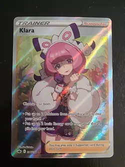 Klara - 194/198 - Pokemon Chilling Reign Sword & Shield Full Art Rare Card NM - Image 1