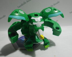 Bakugan Dragonoid x Tretorous Green Ventus Haos B600 - card - cores - Image 4