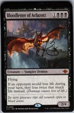 Bloodletter of Aclazotz Magic: The Gathering Mythic Card - Image 1