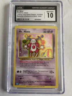 Mr. Mime Trading Card Game Classic Holo Pokemon Card #013/034 2023 - Image 2