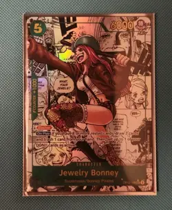 One Piece Card Game Jewelry Bonney OP12-118 SEC Manga Legacy of the Master Foil - Image 1