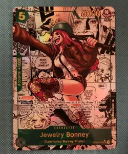 One Piece Card Game Jewelry Bonney OP12-118 SEC Manga Legacy of the Master Foil - Image 2