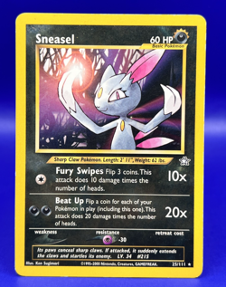 Pokemon Card Neo Genesis Sneasel 25/111 Rare Non Holo MP+ - Image 1