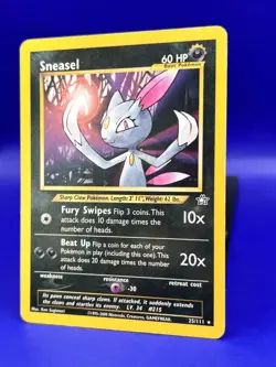 Pokemon Card Neo Genesis Sneasel 25/111 Rare Non Holo MP+ - Image 2