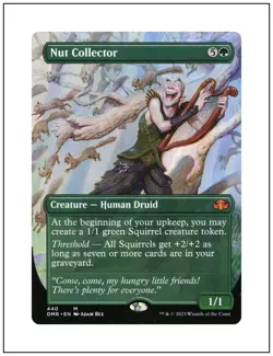 1x Nut Collector, Borderless Art, Dominaria Remastered, Magic MTG NM - Image 1