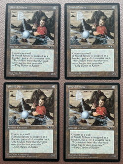 4 X Shield Sphere MTG Magic the gathering - Image 1