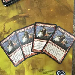 Playset 4 Near Mint Purphoros, God Of The Forge MTG. Journey Into Nyx - Image 1
