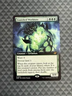 MTG Famished Worldsire #0341 Extended Art Mythic Edge of Eternities (EOE) - Image 1